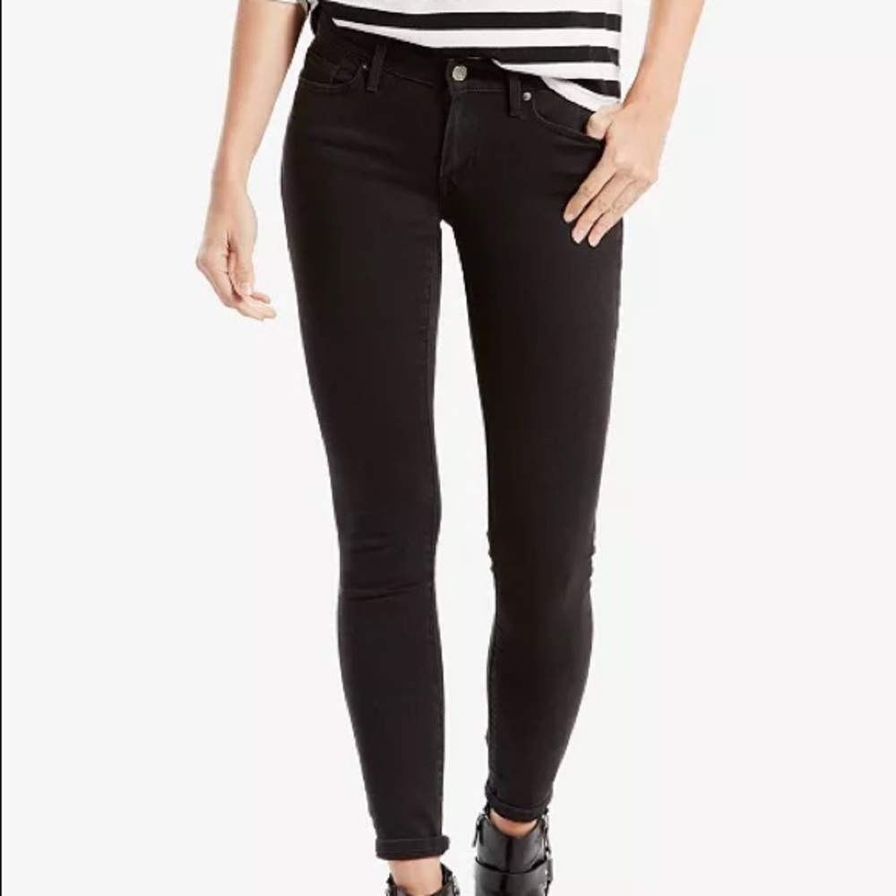 Levi’s 711 Skinny Jeans - Black - 8 S - W29, L28